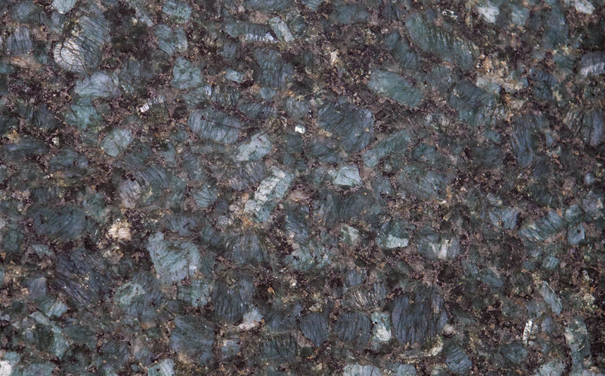 A close up of the surface of a granite slab.