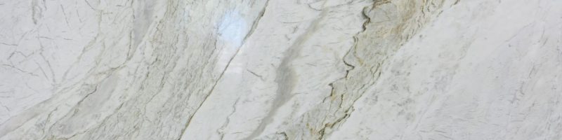 A close up of the white marble surface